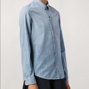 Current / Elliot Slim Boy Fit shirt in bl gingham
